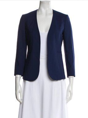 Theory Lindrayia Navy Blue Women's Blazer Size 2, Like New